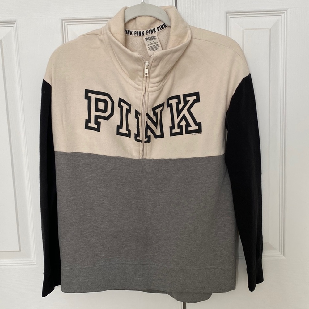 VS PINK 1/2 zip sweatshirt